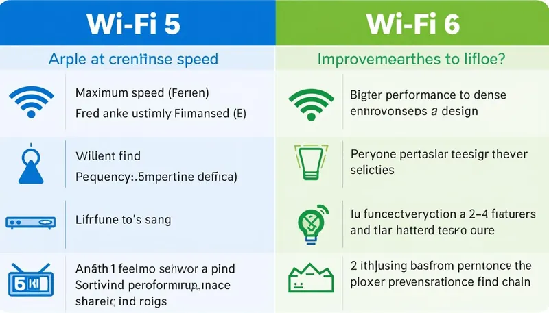 découvrez les différences clés entre wi-fi 5 et wi-fi 6, leurs performances, vitesses et technologies pour choisir la meilleure connexion sans fil adaptée à vos besoins.